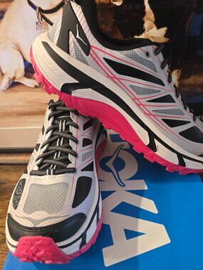 Hoka One One Mafate Speed ​​2 Grey / Red / White 1126851 / CTCG Shoes Mens Sz 12